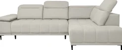 WERK2 Ecksofa »Focus-L 204 x 278 cm modern und bequem« Luxus-Microfaser, L-Form, elektrische Sitztiefenverstellung