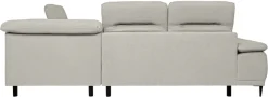 WERK2 Ecksofa »Focus-L 204 x 278 cm modern und bequem« Luxus-Microfaser, L-Form, elektrische Sitztiefenverstellung