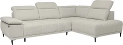 WERK2 Ecksofa »Focus-L 204 x 278 cm modern und bequem« Luxus-Microfaser, L-Form, elektrische Sitztiefenverstellung