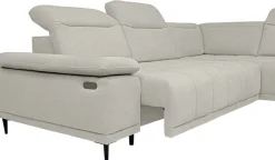 WERK2 Ecksofa »Focus-L 204 x 278 cm modern und bequem« Luxus-Microfaser, L-Form, elektrische Sitztiefenverstellung