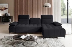 WERK2 Ecksofa »Focus-S 277 x 177 cm modern und bequem« Luxus-Microfaser weich, L-Form, XXL, elektrische Sitztiefenverstellung