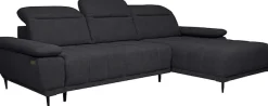 WERK2 Ecksofa »Focus-S 277 x 177 cm modern und bequem« Luxus-Microfaser weich, L-Form, XXL, elektrische Sitztiefenverstellung