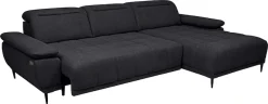 WERK2 Ecksofa »Focus-S 277 x 177 cm modern und bequem« Luxus-Microfaser weich, L-Form, XXL, elektrische Sitztiefenverstellung