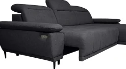 WERK2 Ecksofa »Focus-S 277 x 177 cm modern und bequem« Luxus-Microfaser weich, L-Form, XXL, elektrische Sitztiefenverstellung