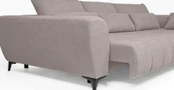 WERK2 Ecksofa »Garay 287 x 220 cm modern und bequem« Luxus-Microfaser, L-Form, XXL, elektrische Sitztiefenverstellung