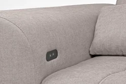 WERK2 Ecksofa »Garay 287 x 220 cm modern und bequem« Luxus-Microfaser, L-Form, XXL, elektrische Sitztiefenverstellung