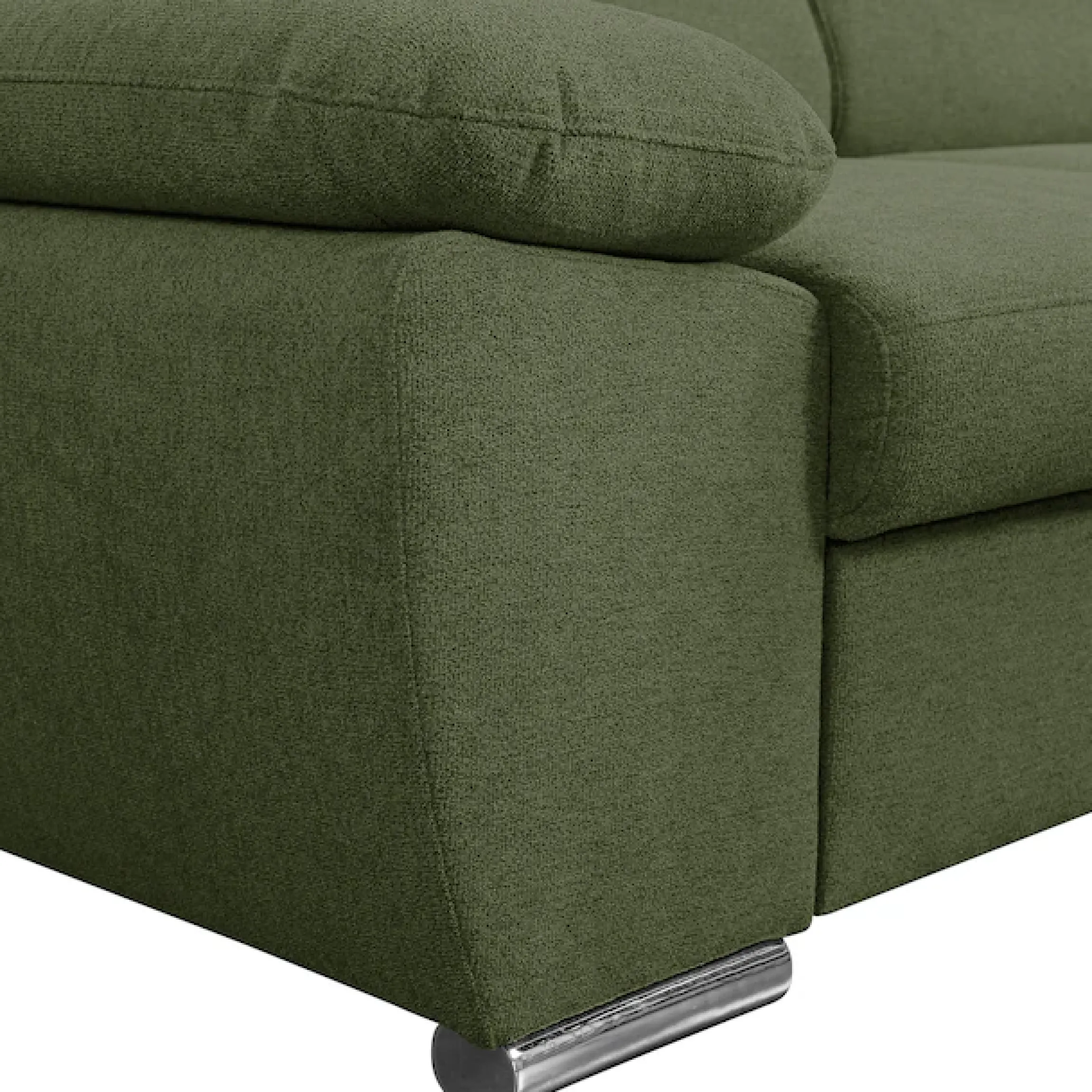 WERK2 Ecksofa »Palma 282 x 185 cm modern und bequem« Strukturstoff, L-Form, XXL, Schlaffunktion, Bettkasten