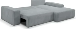WERK2 Ecksofa »Rotterdam-L 267 x 165 cm modern und bequem« Cord, L-Form, Schlaffunktion, Bettkasten