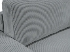 WERK2 Ecksofa »Rotterdam-L 267 x 165 cm modern und bequem« Cord, L-Form, Schlaffunktion, Bettkasten
