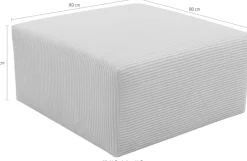 WERK2 Polsterhocker »Zeus-XL Polsterhocker modern und bequem« Curvy Trend Hocker mit urbaner Optik