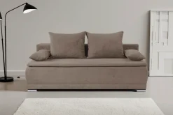 WERK2 Schlafsofa »Biggi 206 cm komfortabel und modern« Struktur weich, Schlaffunktion, Bettkasten