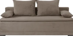 WERK2 Schlafsofa »Biggi 206 cm komfortabel und modern« Struktur weich, Schlaffunktion, Bettkasten