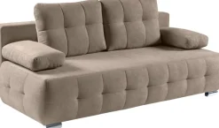 WERK2 Schlafsofa »Indigo 205 cm Bettsofa mit Bettkasten modern und bequem« Luxus-Microfaser weich, Schlaffunktion, Bettkasten