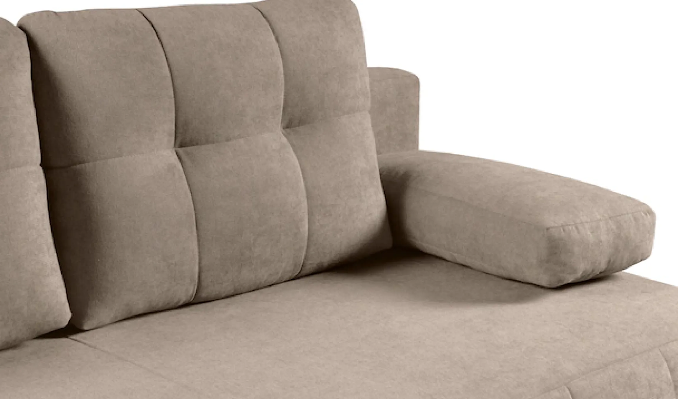 WERK2 Schlafsofa »Indigo 205 cm Bettsofa mit Bettkasten modern und bequem« Luxus-Microfaser weich, Schlaffunktion, Bettkasten