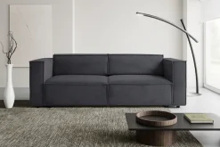 WERK2 Schlafsofa »Kansas Breite 252 cm, modern & bequem, viel Platz, kubisches Design« Cord, Bettkasten