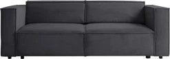 WERK2 Schlafsofa »Kansas Breite 252 cm, modern & bequem, viel Platz, kubisches Design« Cord, Bettkasten