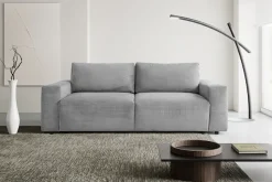 WERK2 Schlafsofa »Lima 245 cm modern und bequem« Cord, Schlaffunktion, Bettkasten