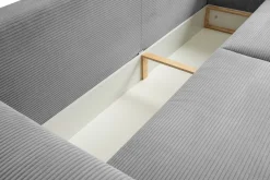 WERK2 Schlafsofa »Lima 245 cm modern und bequem« Cord, Schlaffunktion, Bettkasten