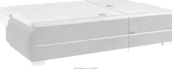 WERK2 Schlafsofa »Tekla 206 cm LED modern und bequem« Veloursstoff, Schlaffunktion, Bettkasten, LED-Beleuchtung