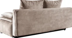 WERK2 Schlafsofa »Tekla 206 cm LED modern und bequem« Veloursstoff, Schlaffunktion, Bettkasten, LED-Beleuchtung