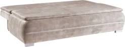WERK2 Schlafsofa »Tekla 206 cm LED modern und bequem« Veloursstoff, Schlaffunktion, Bettkasten, LED-Beleuchtung