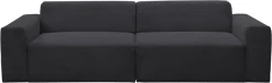 WERK2 Sofa »Zeus 3-Sitzer 256 cm breit, 105 cm tief, Big-Sofa, modern & bequem« Curvy Trend 3-Sitzer mit urbaner Optik