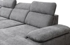 WERK2 Wohnlandschaft »Cordoba 359 x 232 cm inkl. Bett modern und bequem« Struktur, U-Form, XXL, Schlaffunktion, Bettkasten