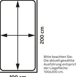 Westfalia Schlafkomfort Polsterbett inkl. Bettkasten bei Ausführung mit Matratze