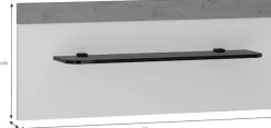 WIEMANN Aufsatzpaneel »Asti« mit Glasauflage (2er-Set)