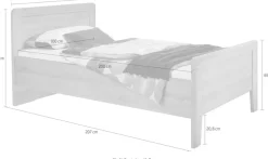 WIEMANN Bett »Mainau« 4-fach Liegehöhen-Verstellung
