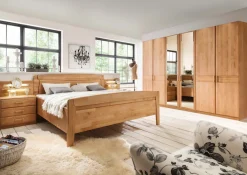 WIEMANN Funktionsbett »Lausanne, Bettgestell, Bettrahmen, teilmassiv Erle« 4-fache Liegehöhenverstellung, MADE IN GERMANY,Kopf- und Fußteil aus Massivholz, zwei Größen, Bettseitenhöhe 43 cm
