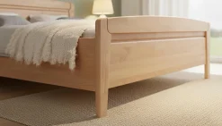 WIEMANN Funktionsbett »Lausanne, Bettgestell, Bettrahmen, teilmassiv Erle« 4-fache Liegehöhenverstellung, MADE IN GERMANY,Kopf- und Fußteil aus Massivholz, zwei Größen, Bettseitenhöhe 43 cm