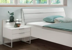 WIEMANN Futonbett »Monaco, 4-fache Liegehöhenverstellung« mit stilvollem Holzkopfteil, Made in Germany