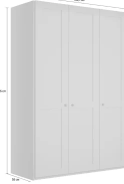 WIEMANN Kleiderschrank »Göteborg, Kleiderschrank, Schrank, Wäscheschrank« 4 Breiten, MADE IN GERMANY,inkl. Türendämpfung, langlebige Qualität, viel Stauraum