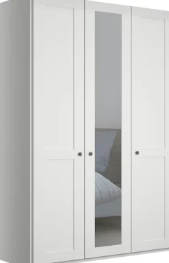 WIEMANN Kleiderschrank »Göteborg, mit 95° Öffnungswinkel, Made in Germany« inkl. Spiegel und Türendämpfung, moderner Landhausstil