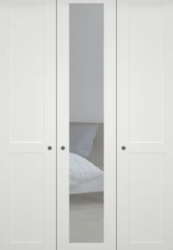 WIEMANN Kleiderschrank »Göteborg, mit 95° Öffnungswinkel, Made in Germany« inkl. Spiegel und Türendämpfung, moderner Landhausstil