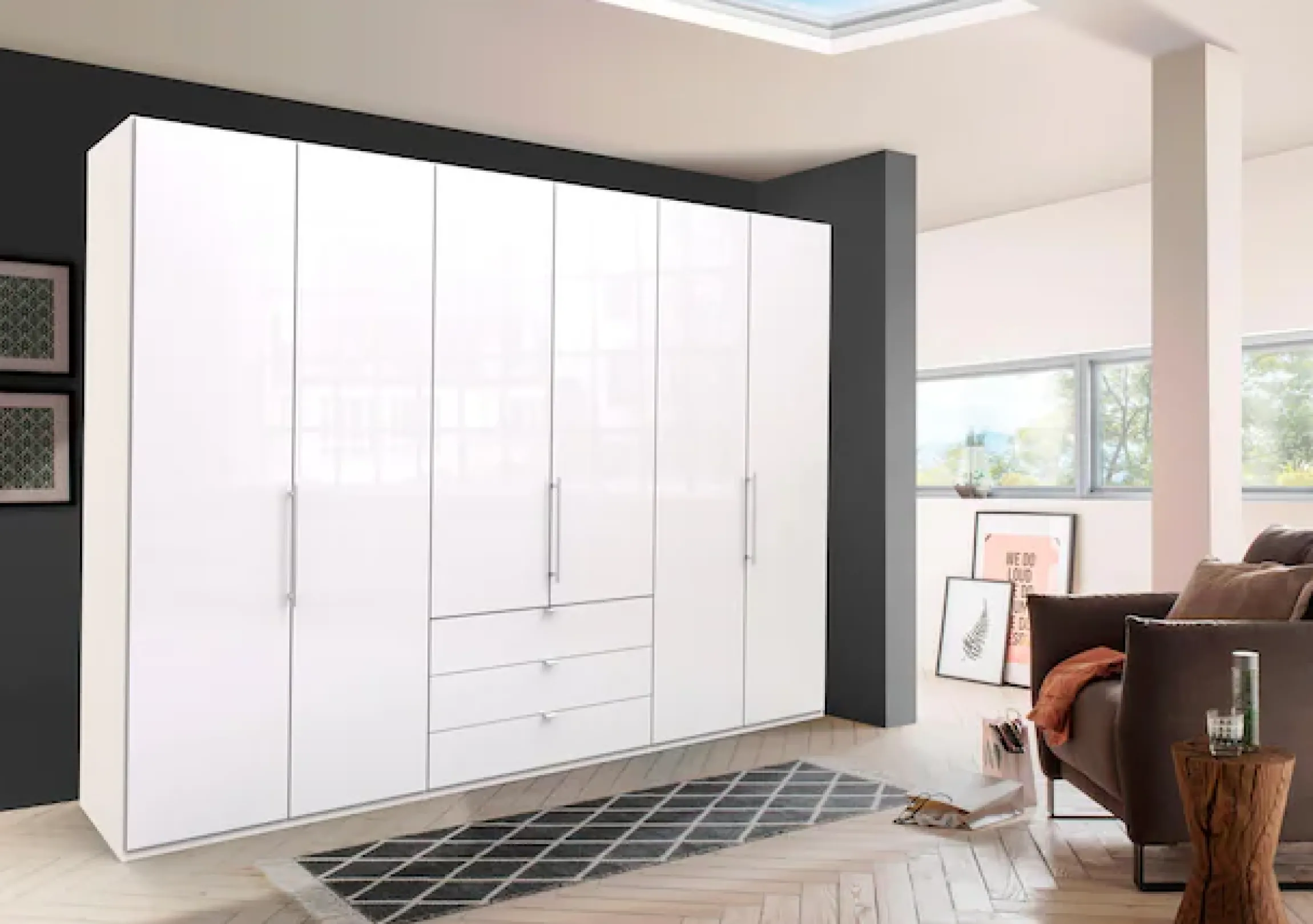 WIEMANN Kleiderschrank »Loft« Glasfront