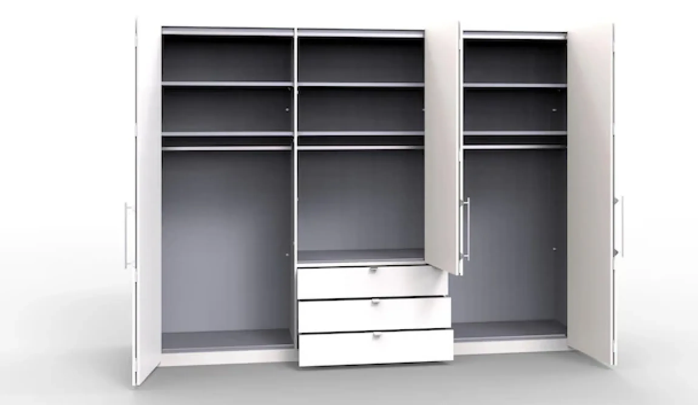 WIEMANN Kleiderschrank »Loft« Glasfront