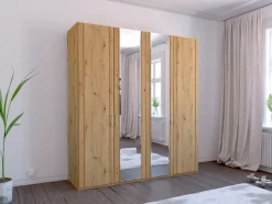 WIEMANN Kleiderschrank »Mainau« mit Holz- und Spiegeltüren