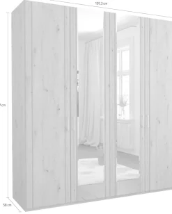 WIEMANN Kleiderschrank »Mainau« mit Holz- und Spiegeltüren