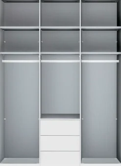 WIEMANN Kleiderschrank »Monaco« mit Glasfront sowie hochwertigen Beschlägen inkl. Dämpfung