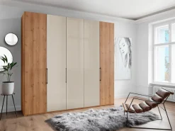 WIEMANN Kleiderschrank »Monaco« mit Teil-Glasfront sowie hochwertige Beschläge inkl. Türdämpfung
