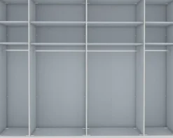WIEMANN Kleiderschrank »Monaco« mit Glasfront sowie hochwertige Beschläge inkl. Dämpfung