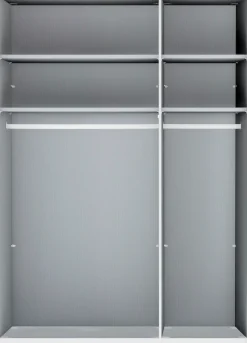 WIEMANN Kleiderschrank »Monaco, Made in Germany, edle Glasfront, in verschiedenen Farben,« hochwertige Beschlägen inkl. Dämpfung