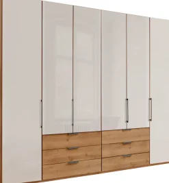 WIEMANN Kleiderschrank »Monaco« mit Teil-Glasfront sowie hochwertige Beschläge inkl. Dämpfung