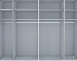 WIEMANN Kleiderschrank »Monaco« mit Teil-Glasfront sowie hochwertige Beschläge inkl. Dämpfung