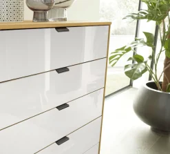WIEMANN Kombikommode »Cardiff Sideboard, Wäscheschrank, teilmassiv Erle, mit Schubladen« Kommode 120x86x43 cm, braun, mit Dämpfung, MADE IN GERMANY,verschiedenen Ausführungen, inklusive Einlegeboden