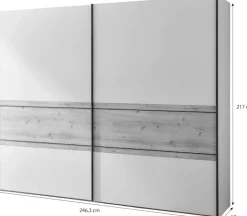 WIEMANN Schwebetürenschrank »Asti« hochwertige Beschläge