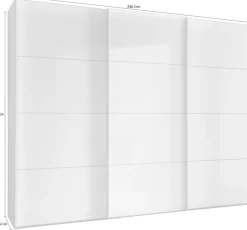 WIEMANN Schwebetürenschrank »Kos« mit Spiegeltür und Schattenfuge