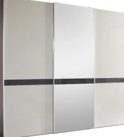 WIEMANN Schwebetürenschrank »Rialto« hochwertige Glas- und Spiegelfront mit Querriegel